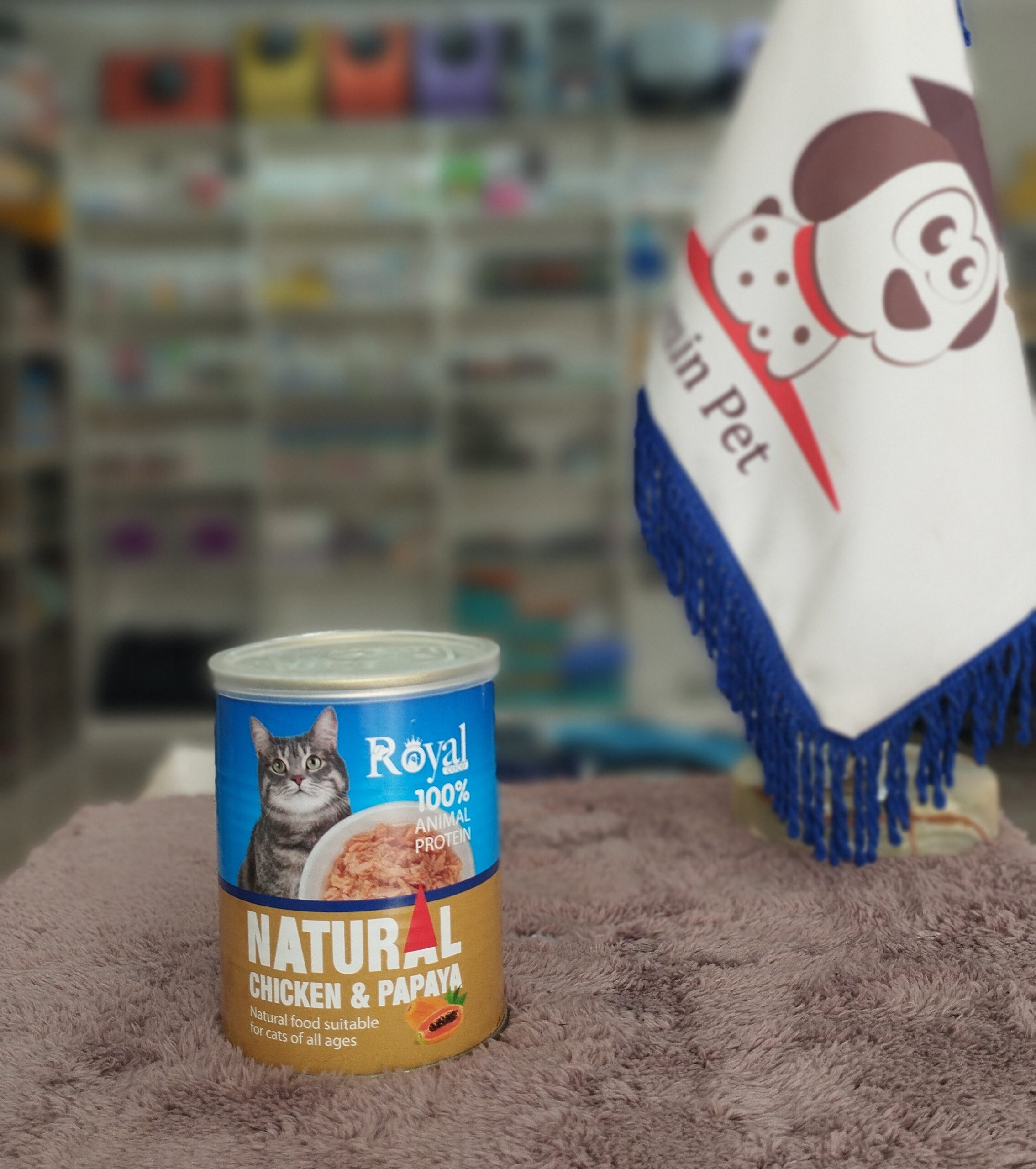 کنسرو رویال کوکو نچرال گربه بالغ با طعم مرغ و پاپایا 380 گرمی